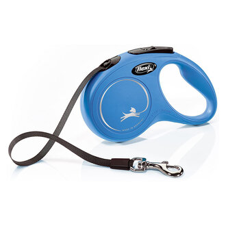Flexi New Classic Şerit Tasma 5 M Mavi S