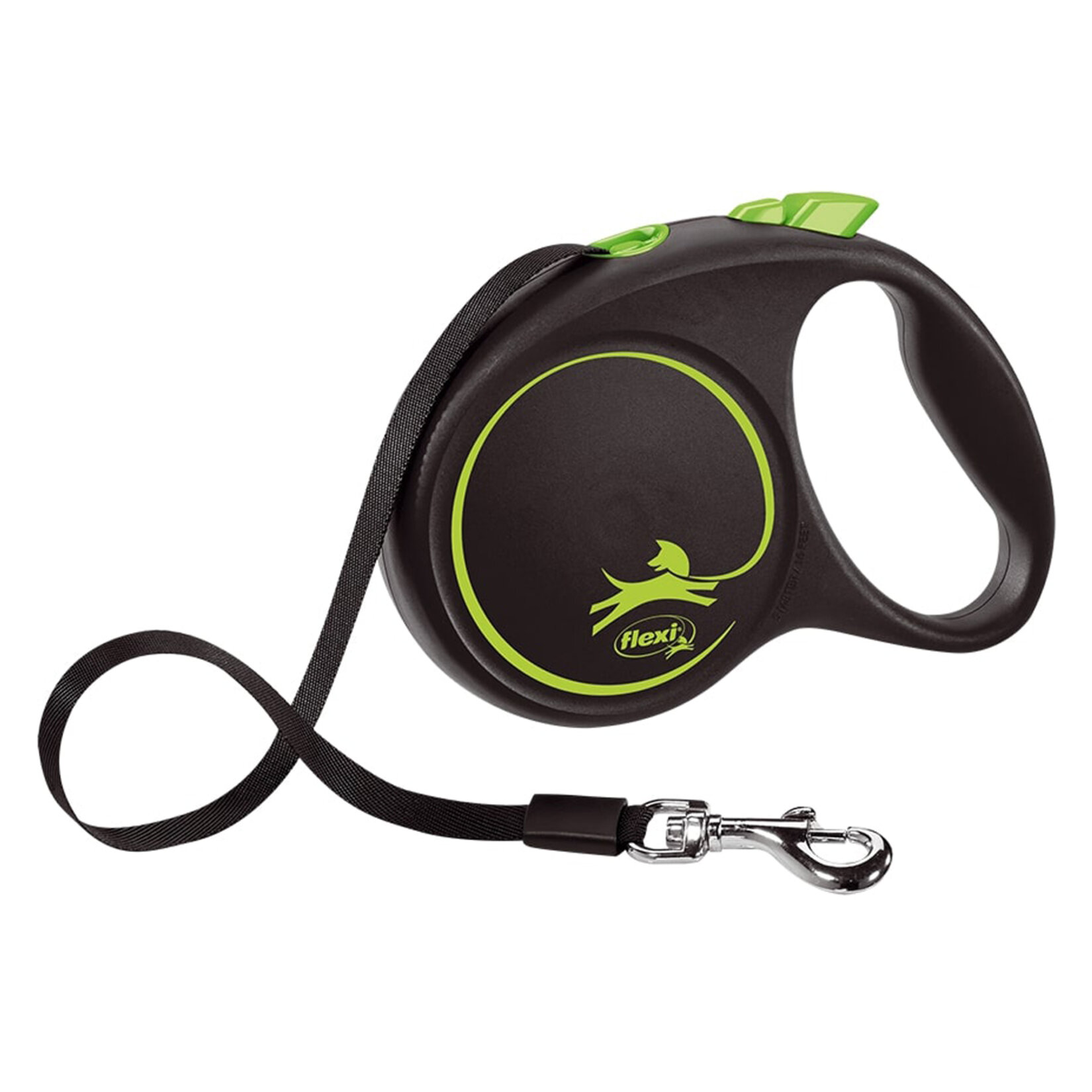 Flexi Black Design Şerit Tasma 5 M Yeşil M