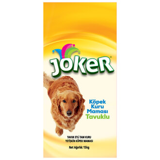 Joker Tavuk Etli Pirinçli Tam Kuru Köpek Maması 15 Kg