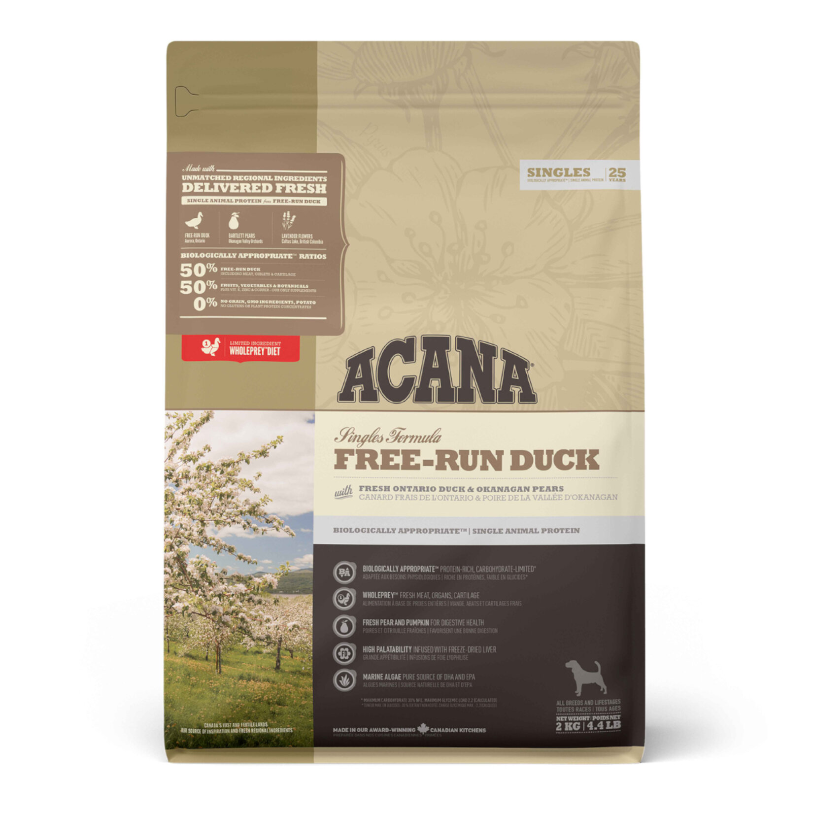 Acana Singles Free-run Duck Köpek Maması 2 Kg - Görsel 1