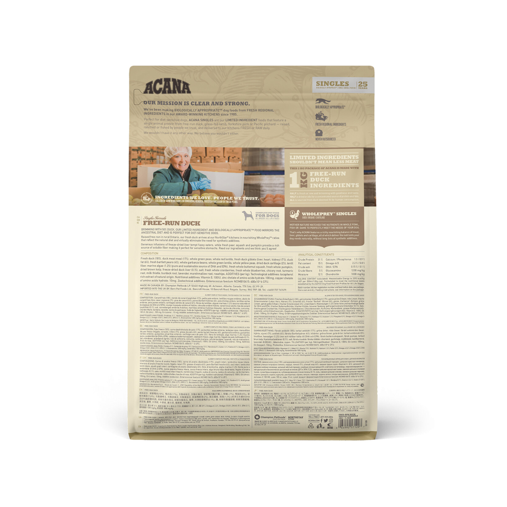 Acana Singles Free-run Duck Köpek Maması 2 Kg - Görsel 2