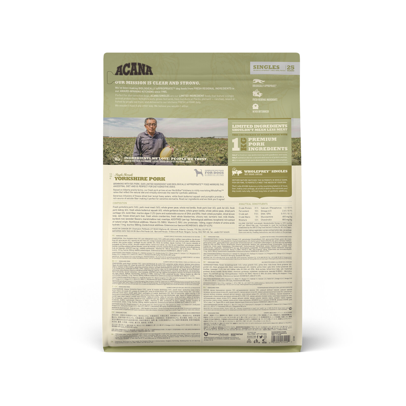 Acana Singles Yorkshire Pork Köpek Maması 2 Kg - Görsel 2