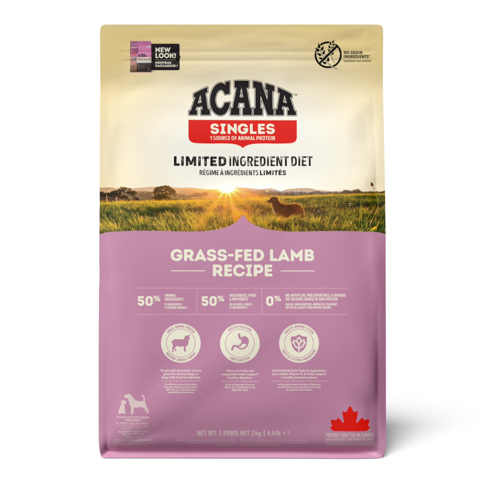 Acana Singles Grass-Fed Lamb Köpek Maması 2 Kg - Görsel 1