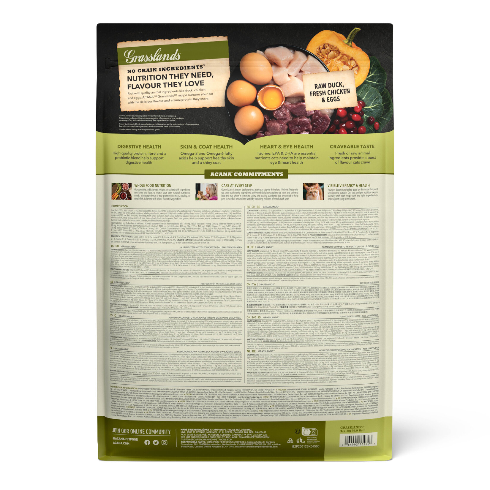 Acana Grasslands Kedi Maması 4.5 Kg - Görsel 2