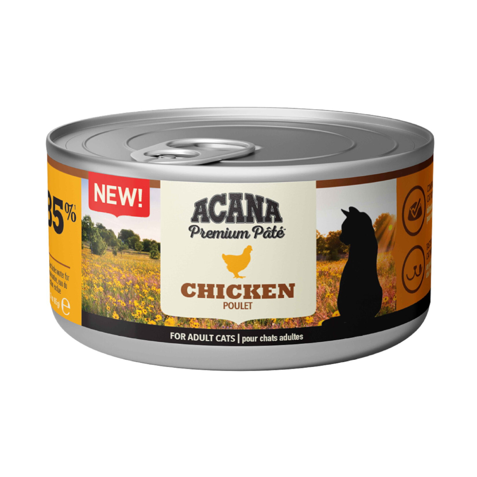 Acana Premium Pate (Ezme) Tavuk Etli Kedi Konservesi 85 G