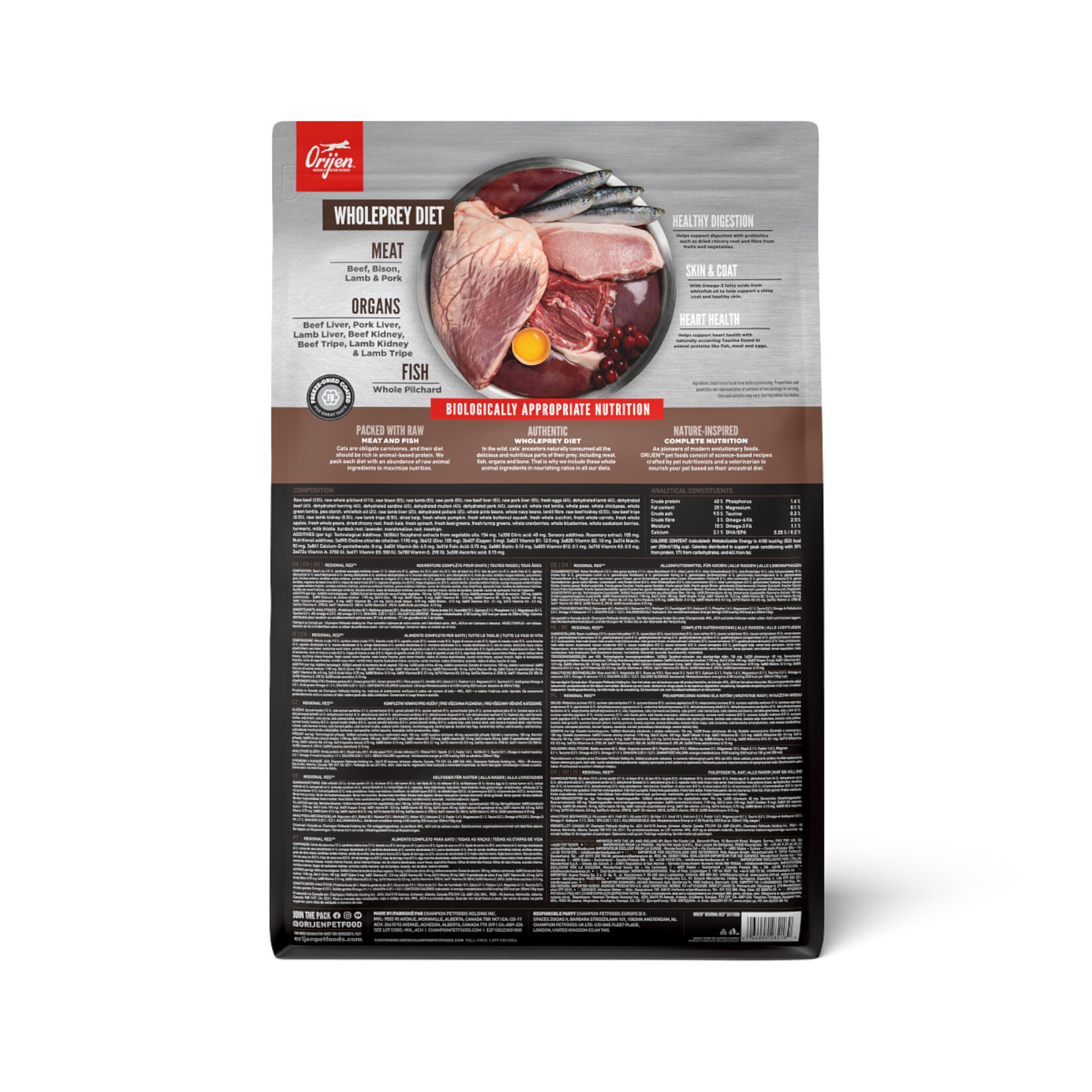 Orijen Regional Red Kedi Maması 1.8 Kg - Görsel 2