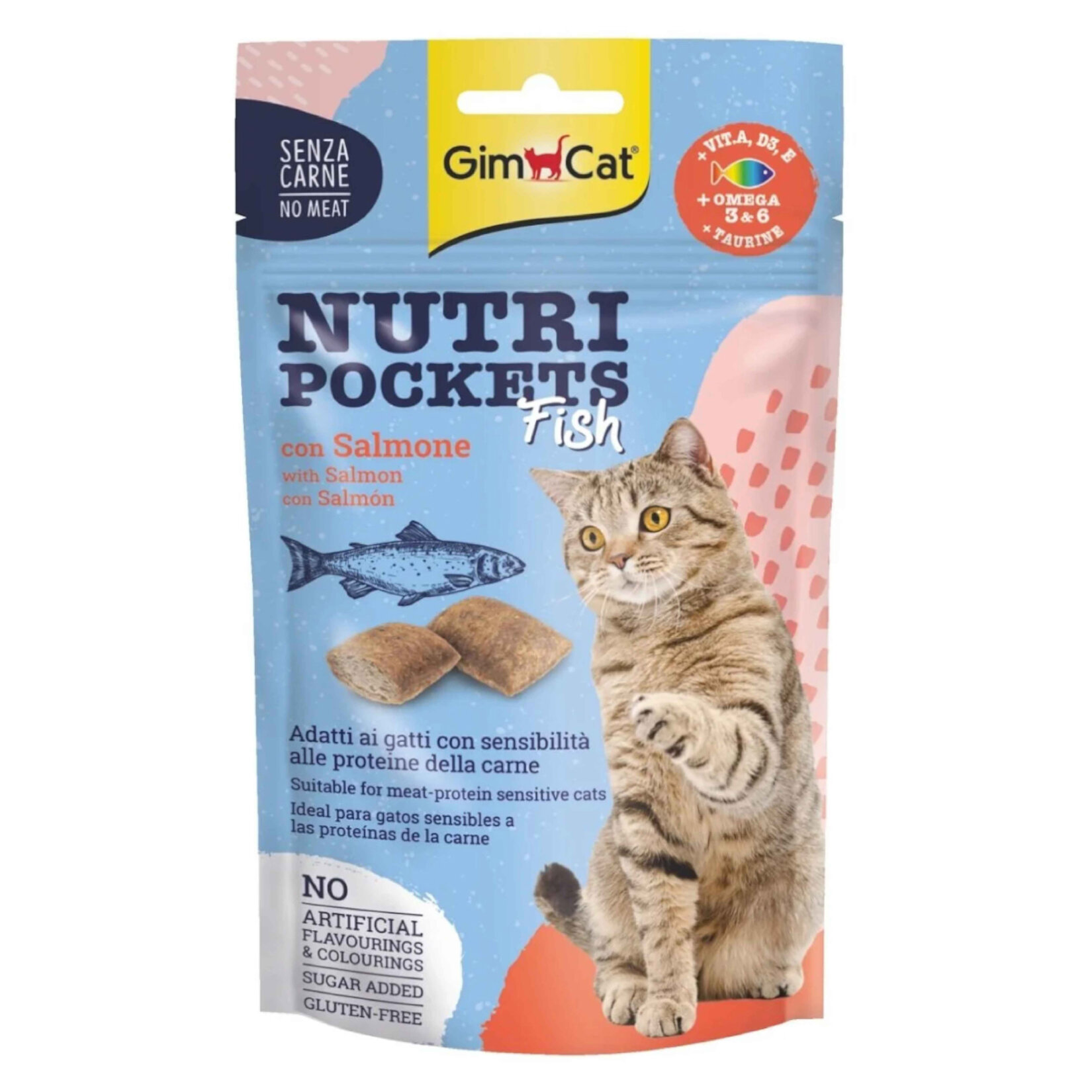 Gimcat Nutri Pockets Fish With Salmon 60 G