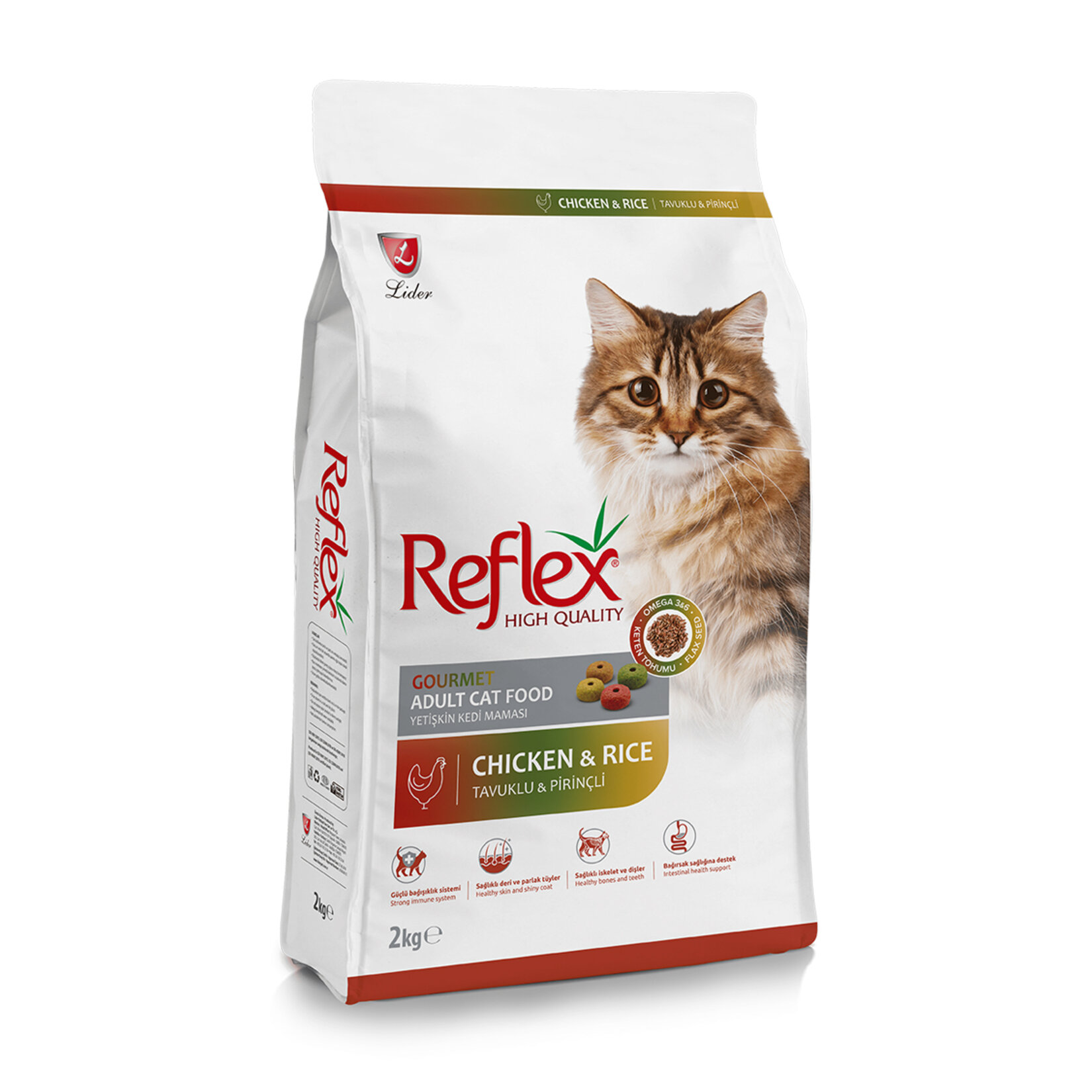 Reflex Multicolor Tavuk & Pirinçli Kedi Maması 2 Kg