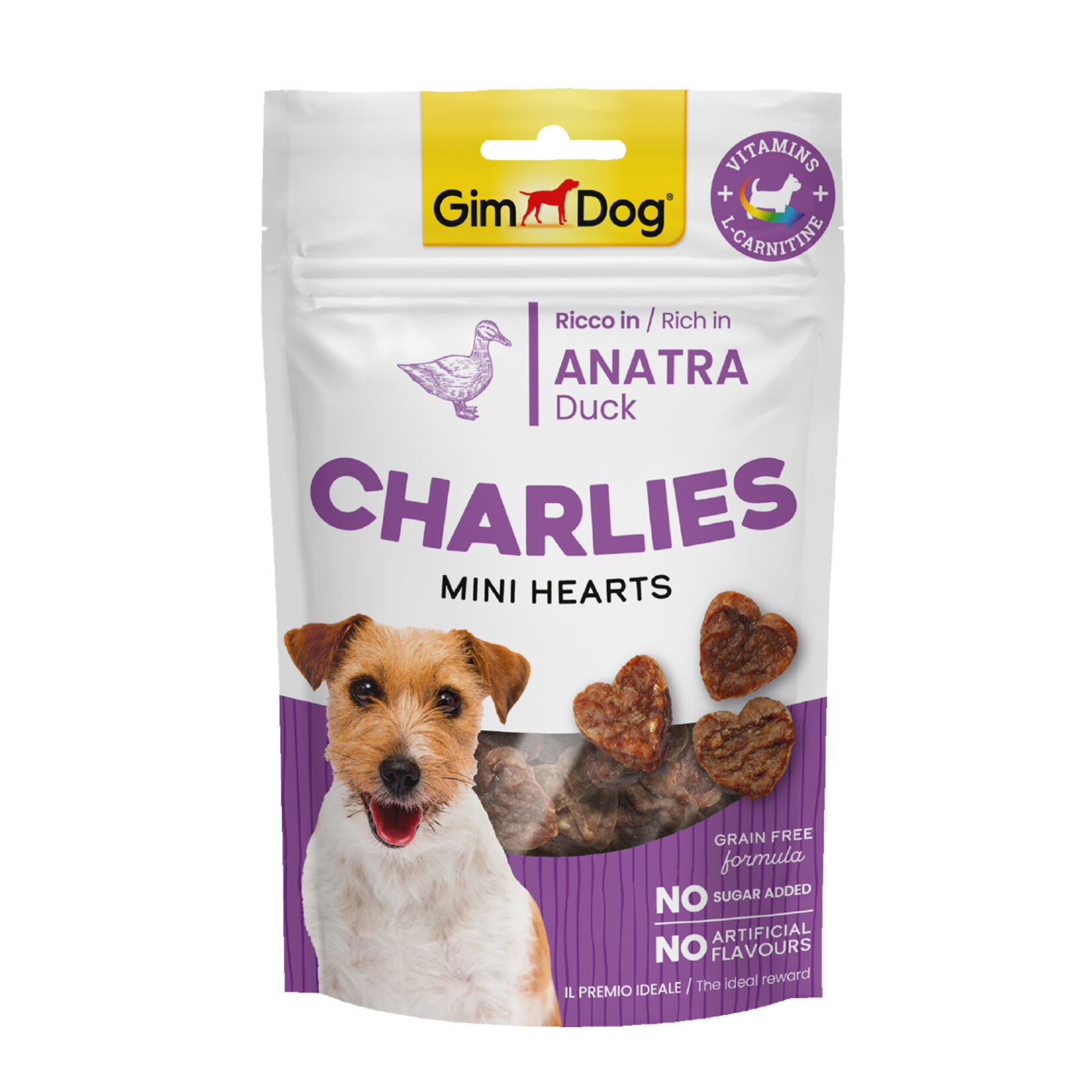 Gimdog Charlies Mini Hearts Ördekli Köpek Ödülü 70 G