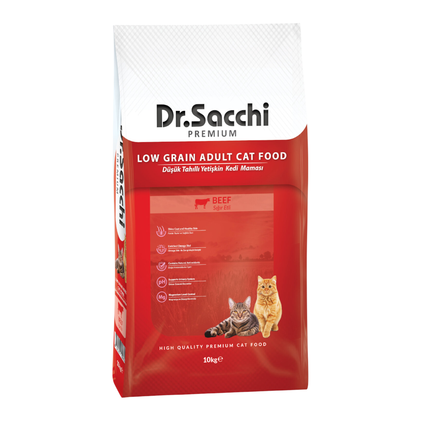 Dr. Sacchi Premium Sığır Etli Kedi Maması 10 Kg