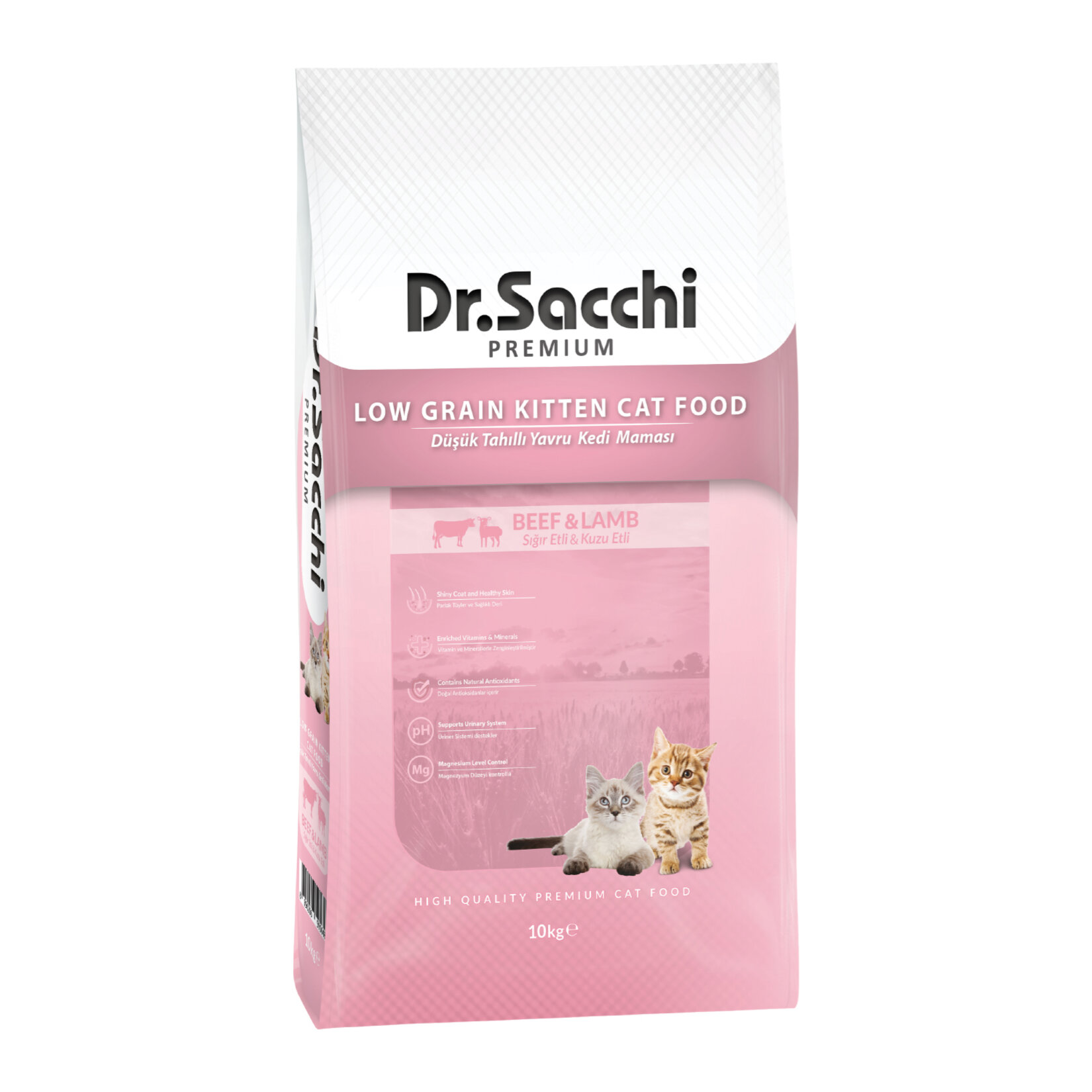 Dr. Sacchi Düşük Tahıllı Kitten Kedi Maması 10 Kg