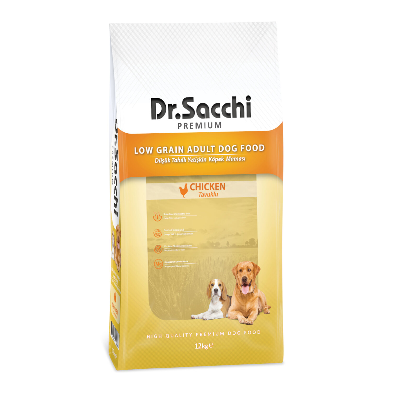 Dr. Sacchi Tavuklu Yetişkin Köpek Maması 12 Kg