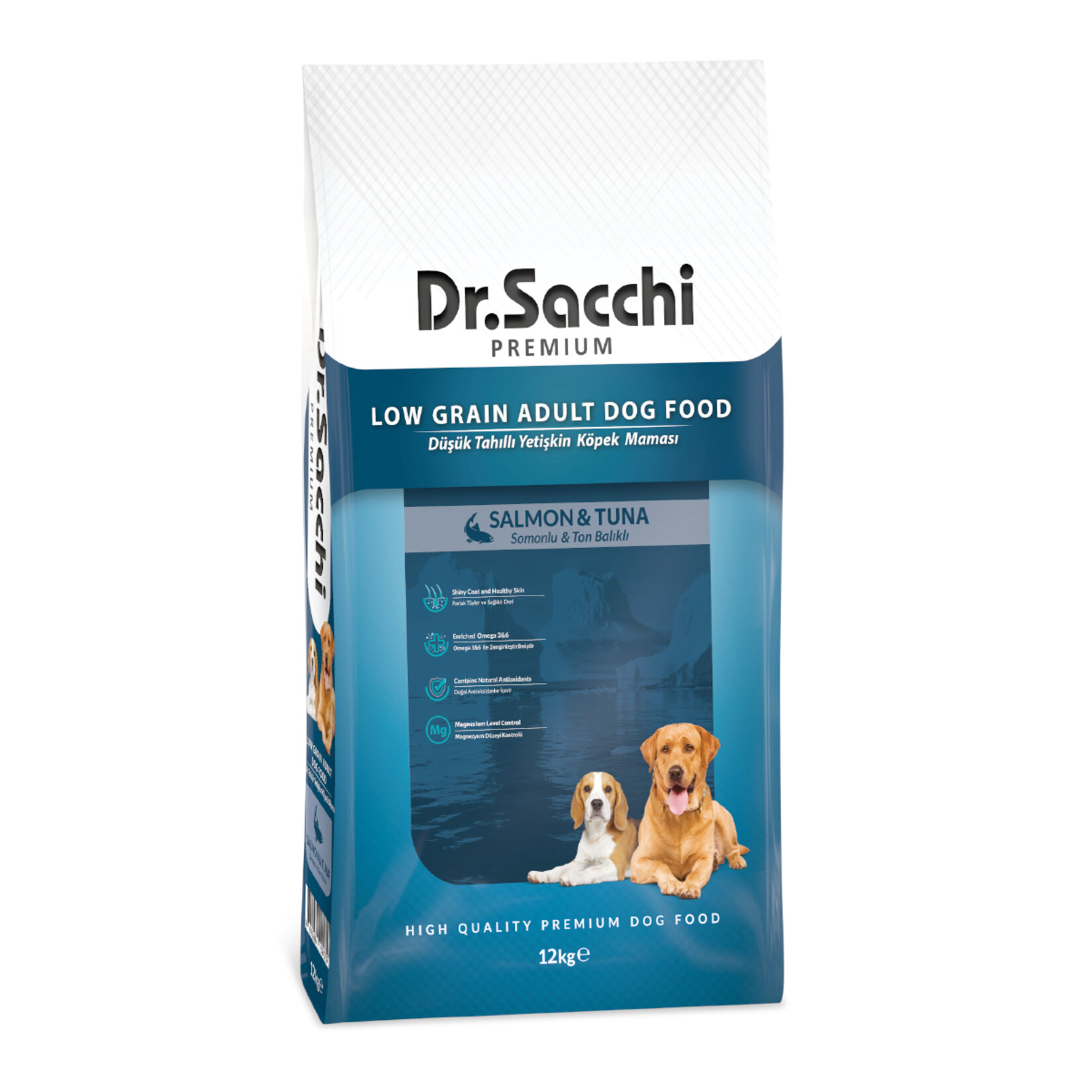 Dr. Sacchi Somon - Ton Balıklı Yetişkin Köpek Maması 12 Kg