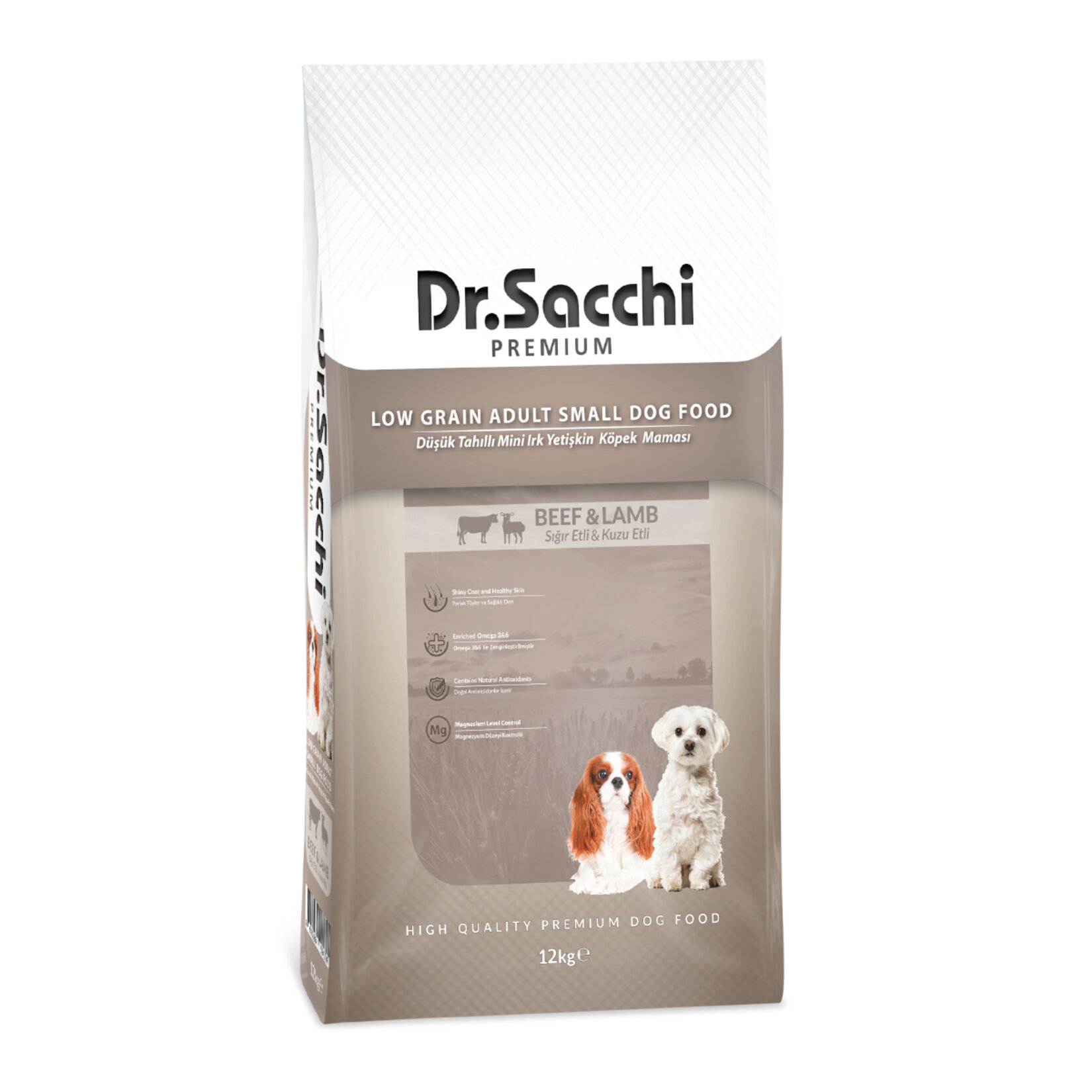 Dr. Sacchi Sığır - Kuzu Etli Yetişkin Köpek Maması 12 Kg