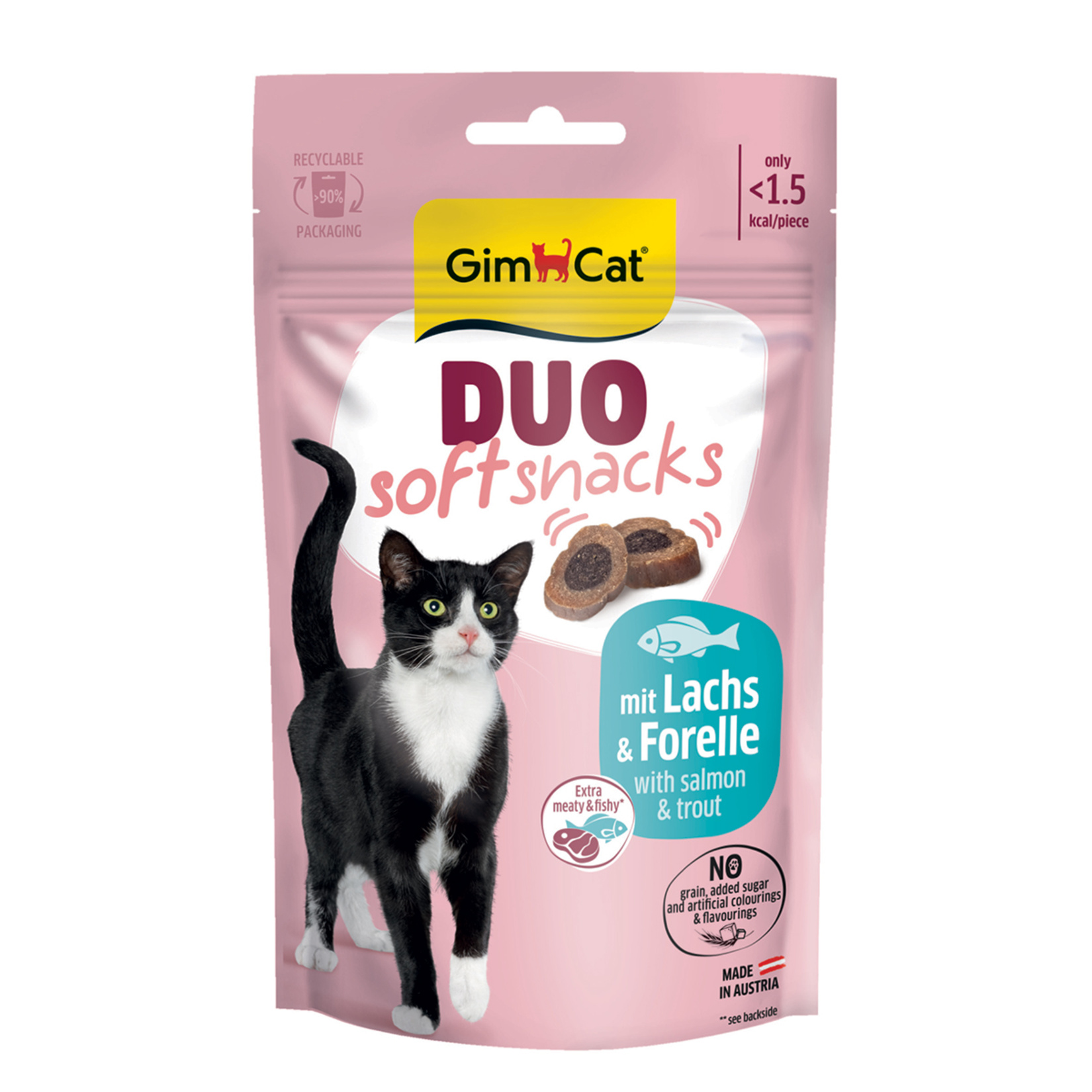 Gimcat Duo Soft Snacks With Salmon & Trout 50 G