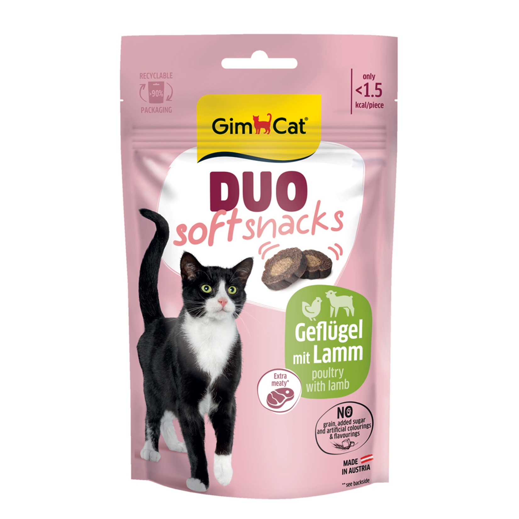 Gimcat Duo Soft Snacks Poultry With Lamb 50 G