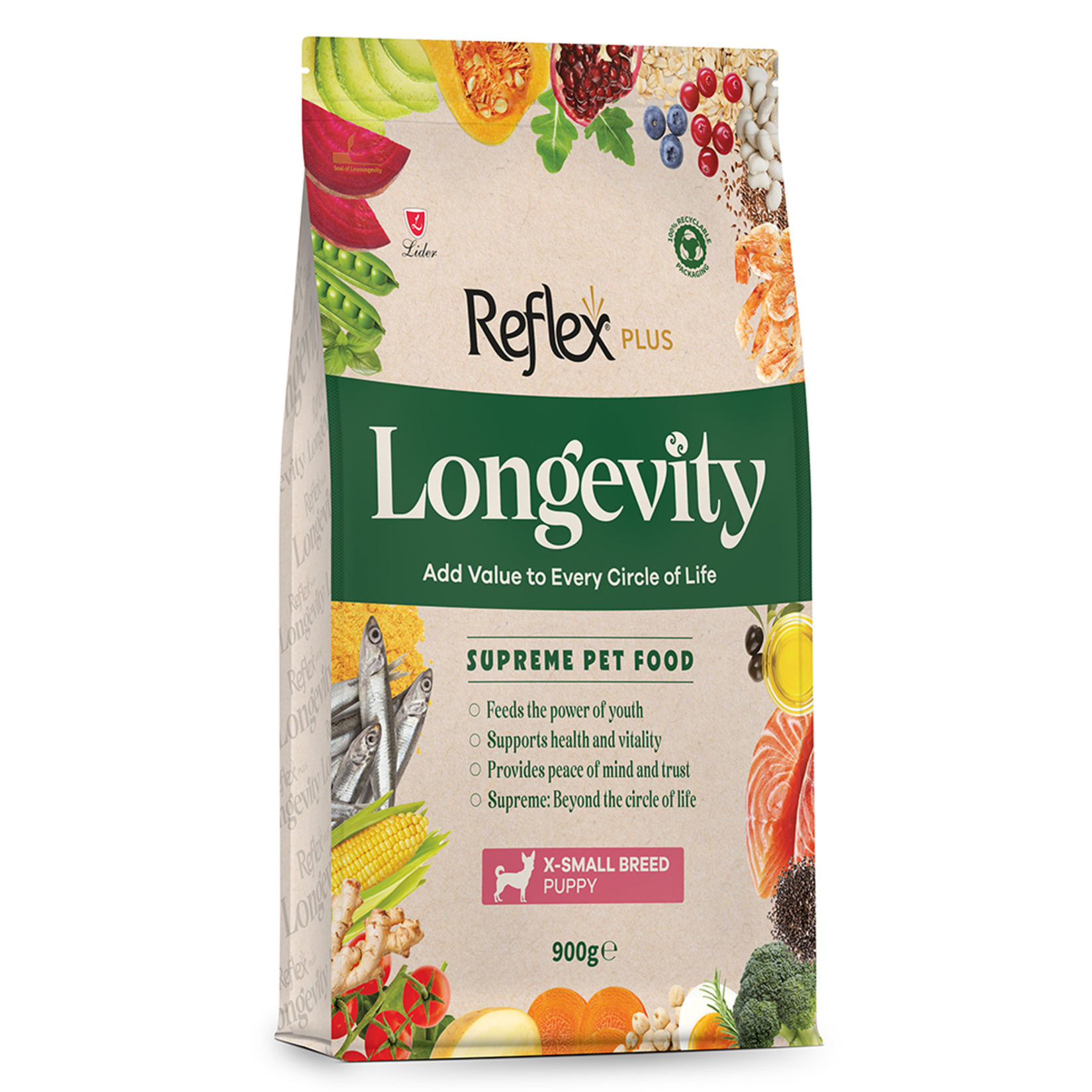 Reflex Plus Longevity Küçük Irk Yavru Köpek Maması 900 G