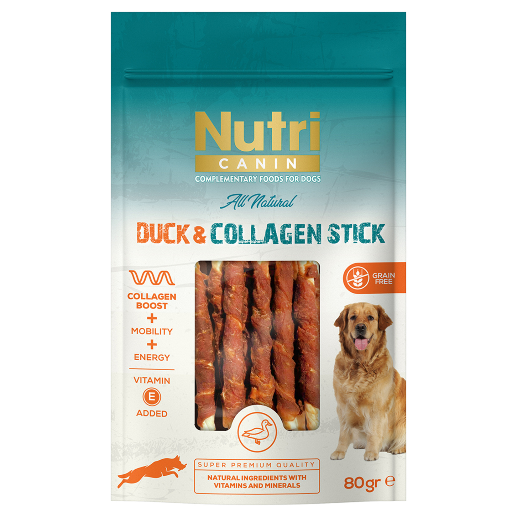 Nutri Canin Ördek Etli Kolajen Çubuk 80 G