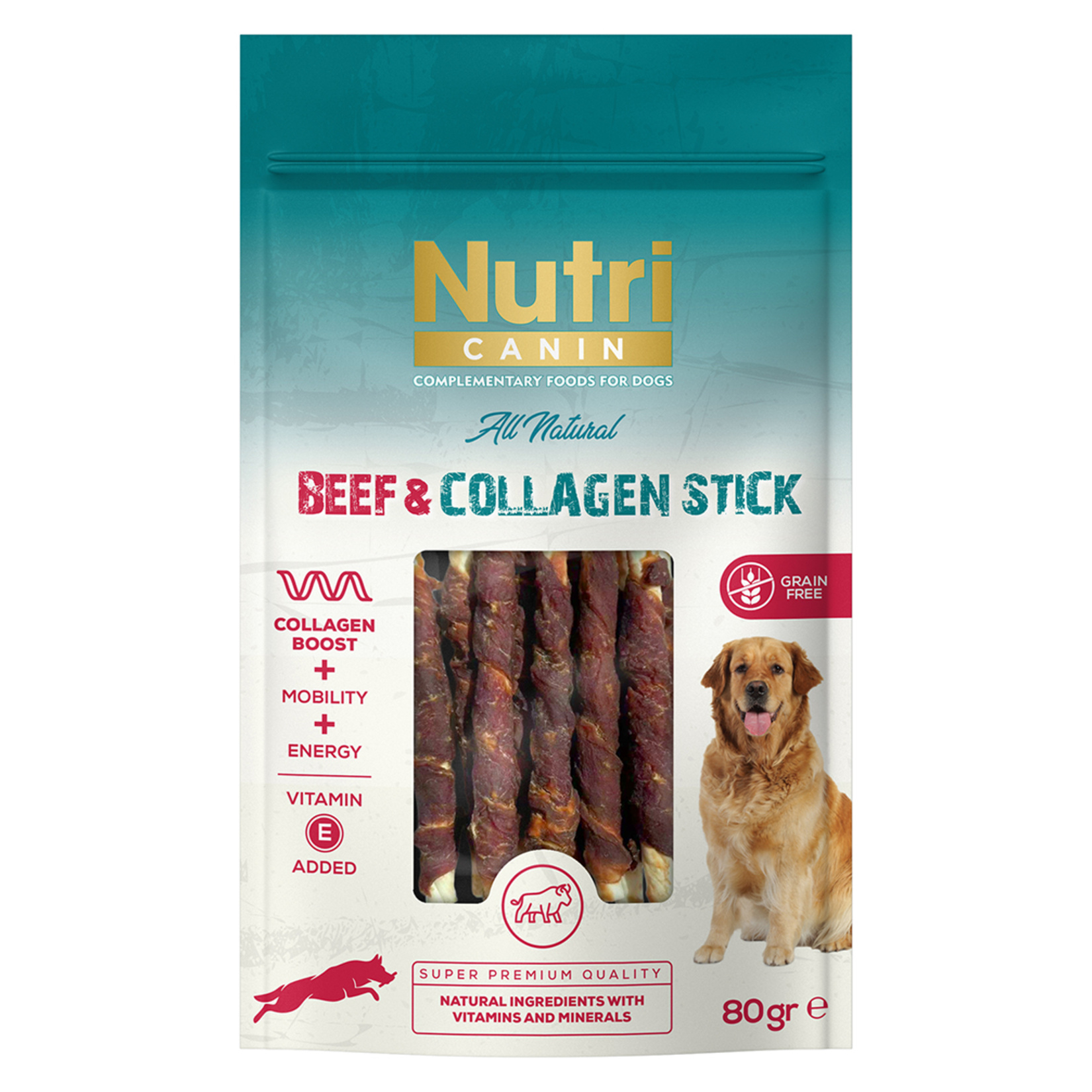 Nutri Canin Sığır Etli Kolajen Çubuk 80 G