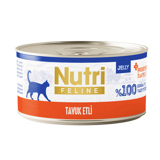 Nutri Feline Tavuk Etli Jelly Yetişkin Kedi Konservesi 70 G