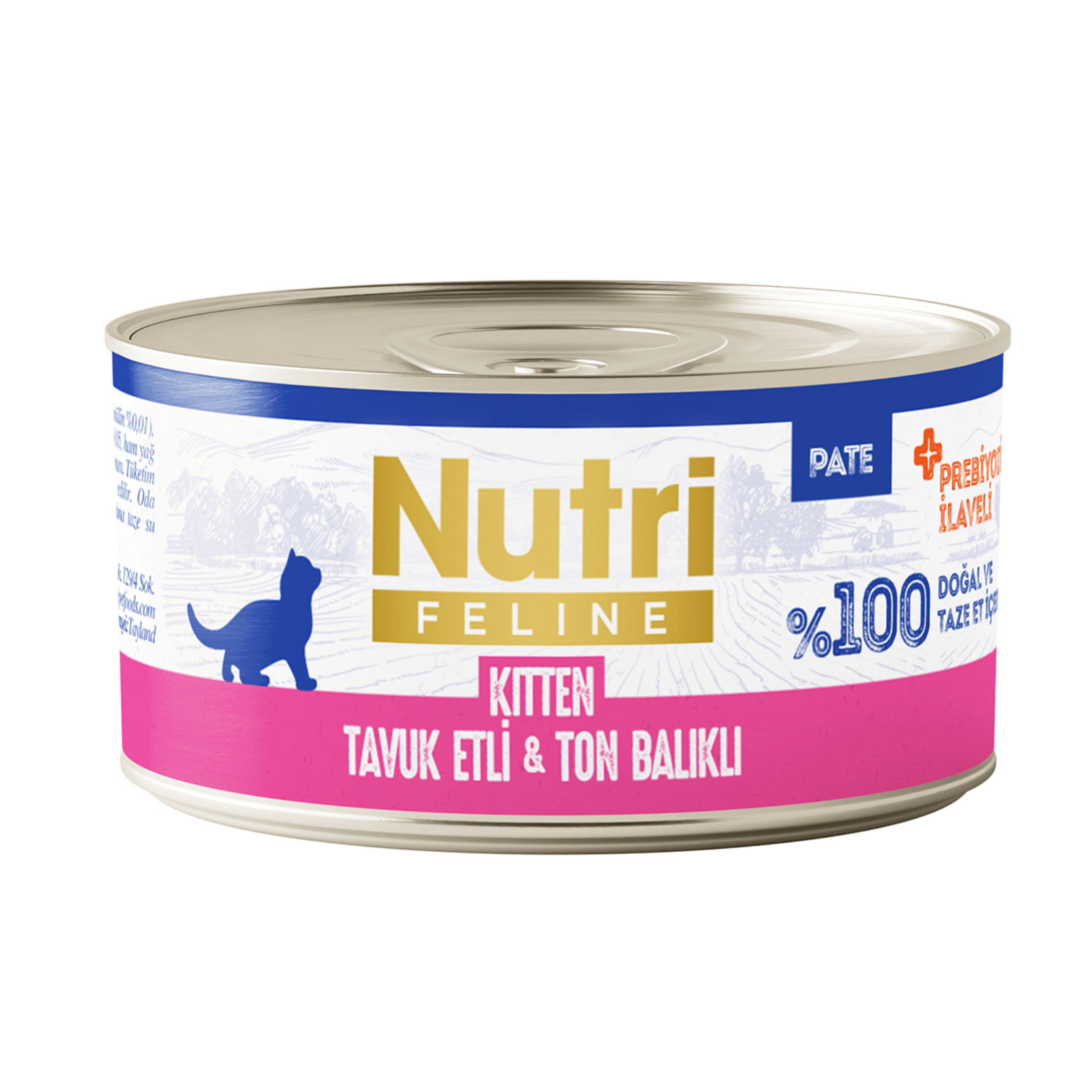 Nutri Feline Tavuk & Ton Balıklı Yavru Kedi Konservesi 70 G