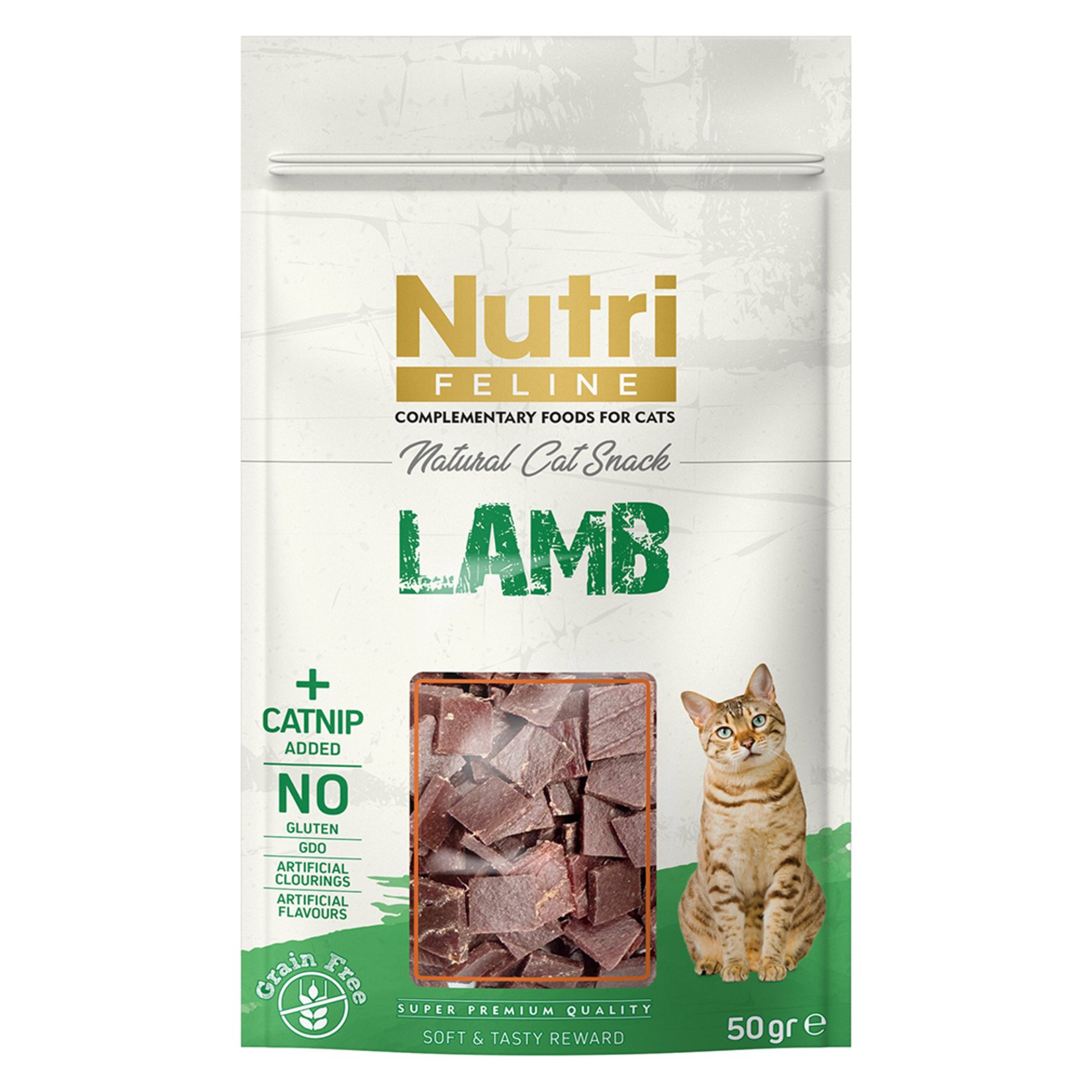 Nutri Feline Kuzulu ve Kedi Otlu Et Ödül 50 G