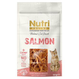Nutri Feline Somonlu ve Kedi Otlu Et Ödül 50 G