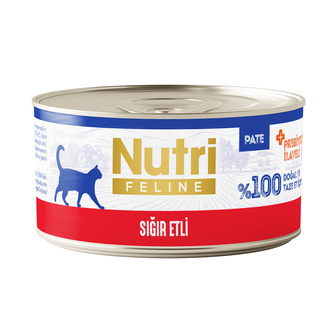 Nutri Feline Sığır Etli Yetişkin Kedi Konservesi 70 G