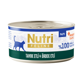 Nutri Feline Tavuk Ördek Etli Yetişkin Konservesi 70 G