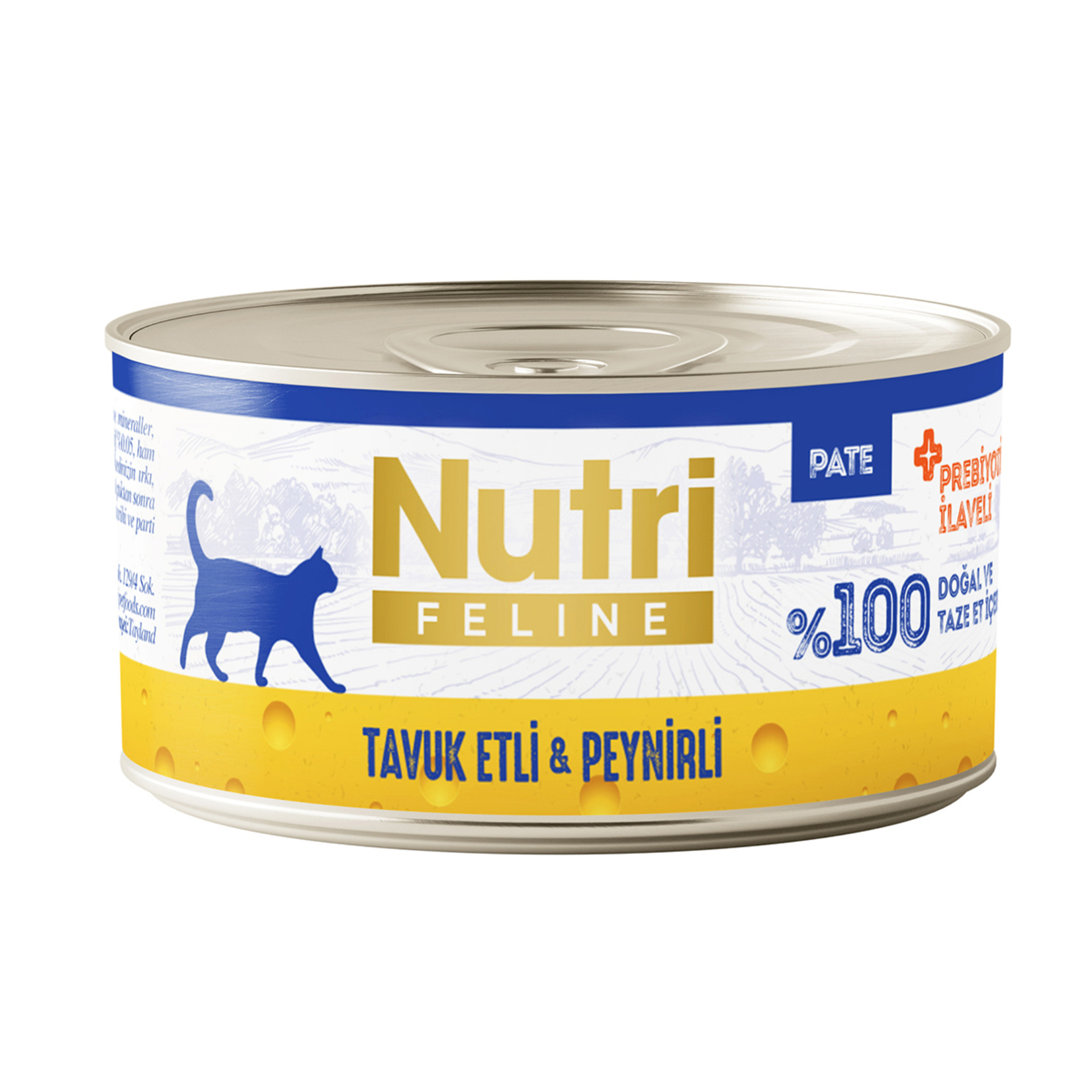 Nutri Feline Tavuk Peynir Yetişkin Kedi Konservesi 70 G