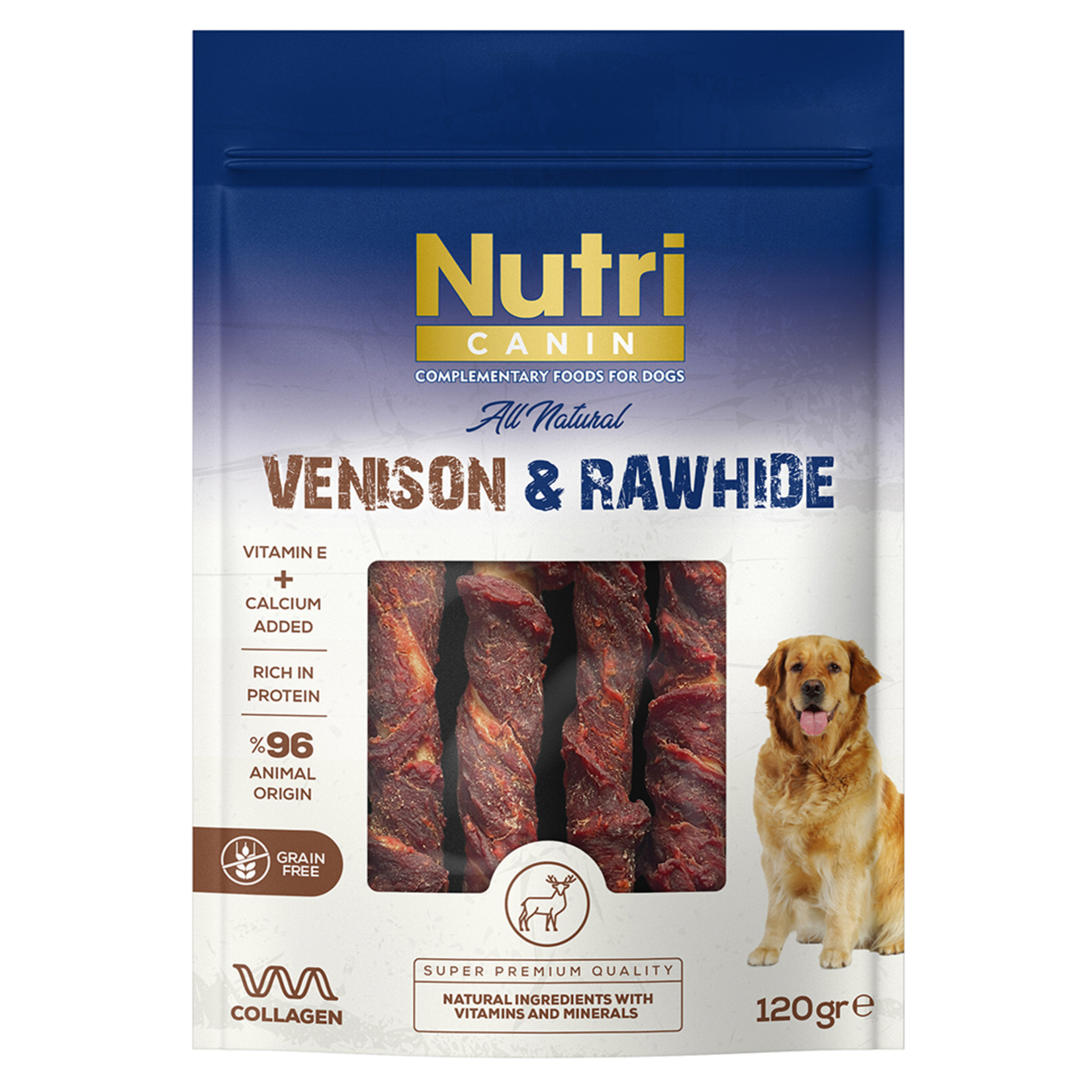 Nutri Canin Geyik Eti Sarılı Kemik 120 G