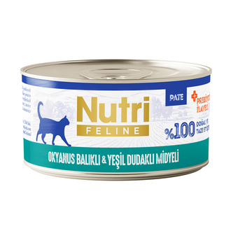 Nutri Feline Okyanus Balıklı & Yeşil Dudaklı Midye Kedi Konservesi 70 G