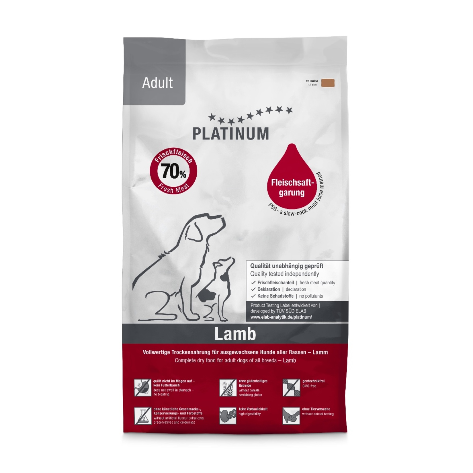 Platinum Kuzulu Yetişkin Köpek Maması 5 Kg