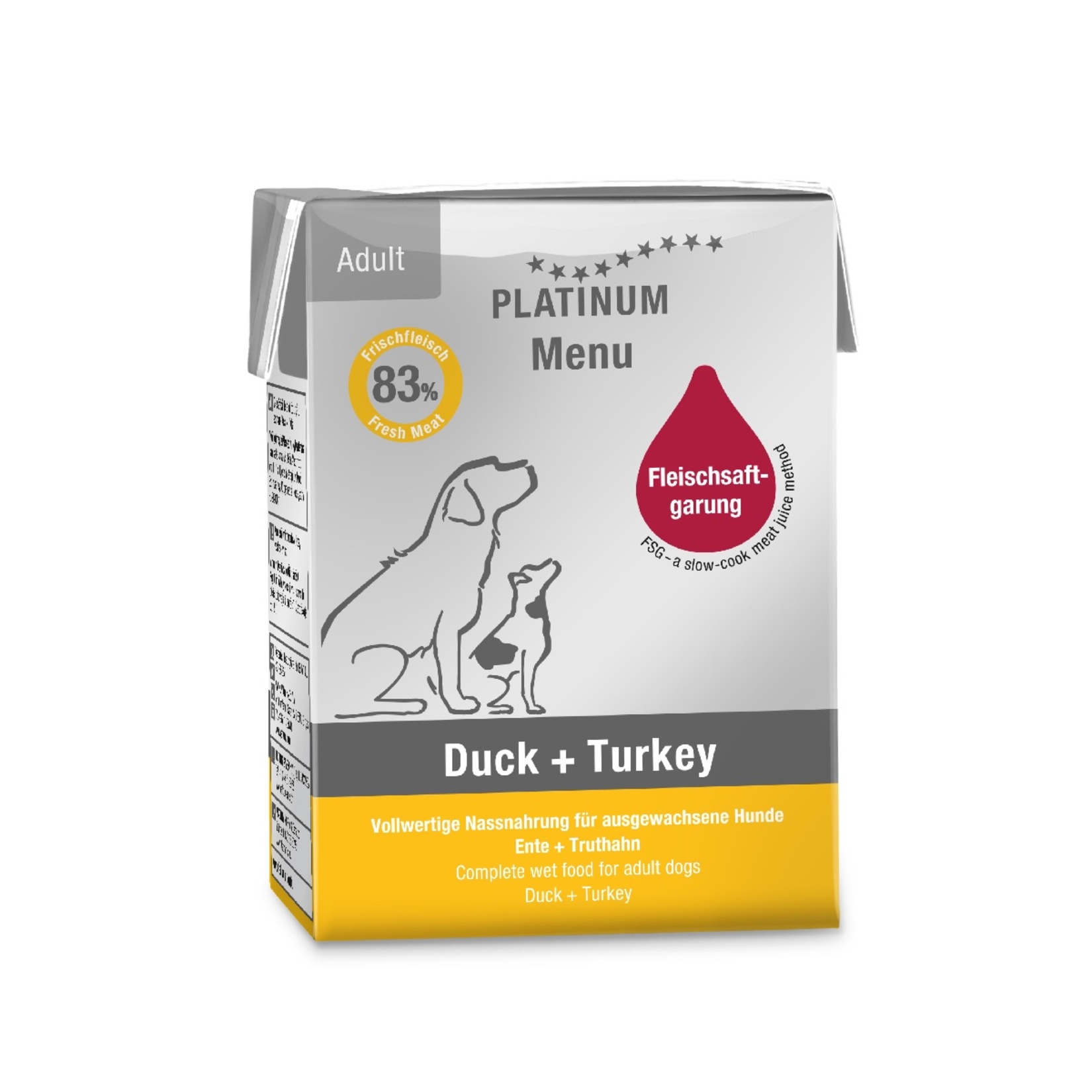 Platinum Ördekli & Hindili Yaş Köpek Maması 185 G