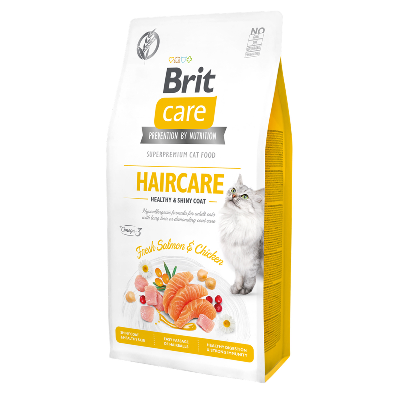 Brit Care Tahılsız Tüy Bakımı İçin Kedi Maması 7 Kg