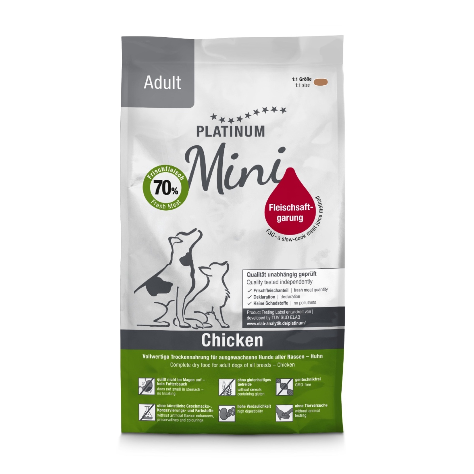 Platinum Mini Tavuklu Yetişkin Köpek Maması 900 G
