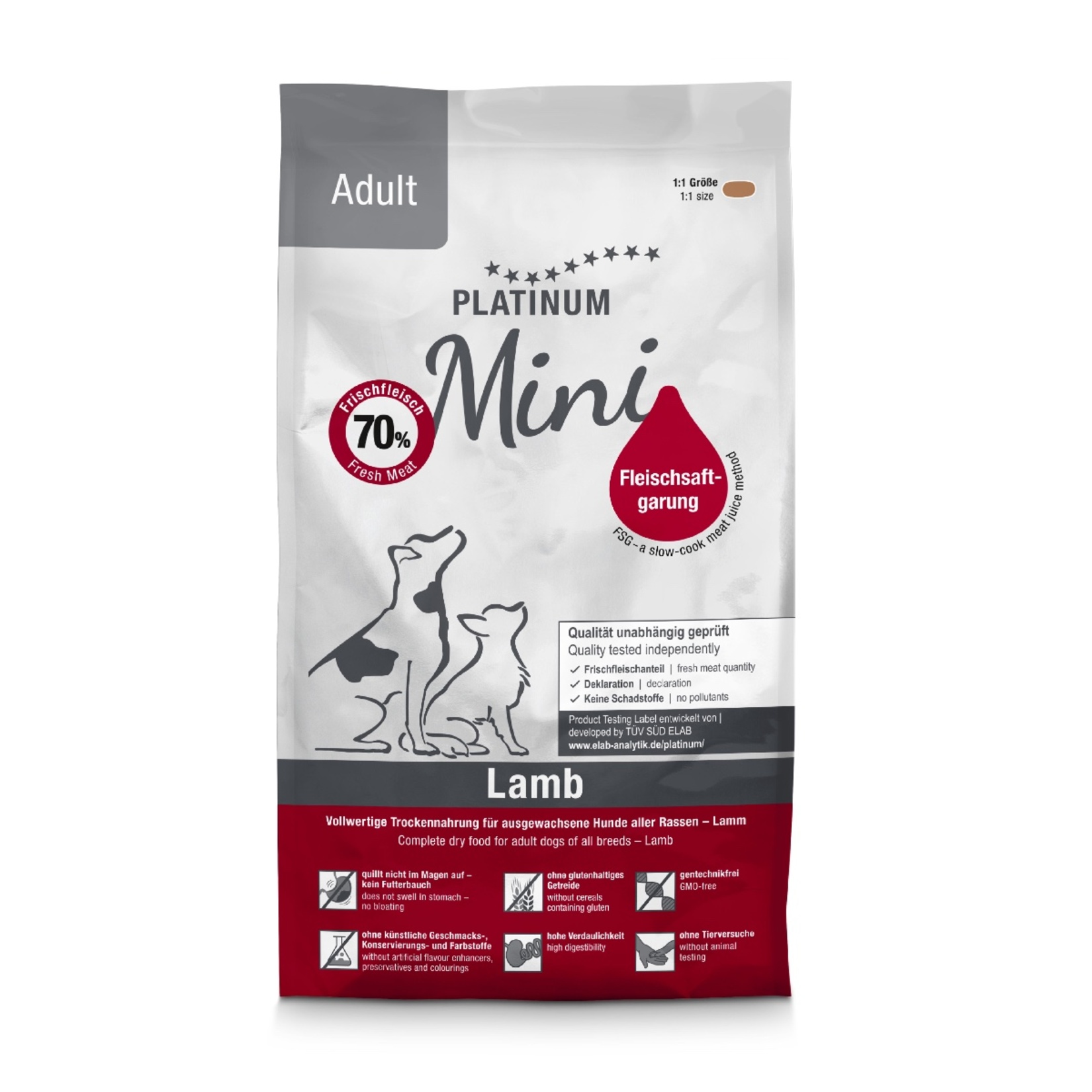 Platinum Mini Kuzulu Yetişkin Köpek Maması 900 G