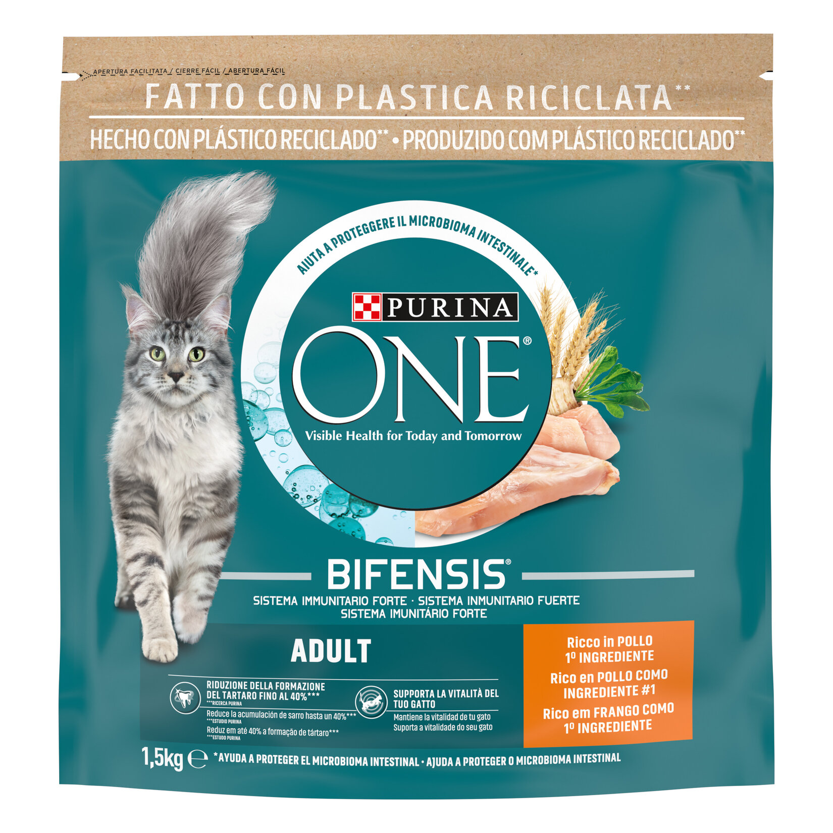 Purina One Tavuklu Yetişkin Kuru Kedi Maması 1.5 Kg - Görsel 1