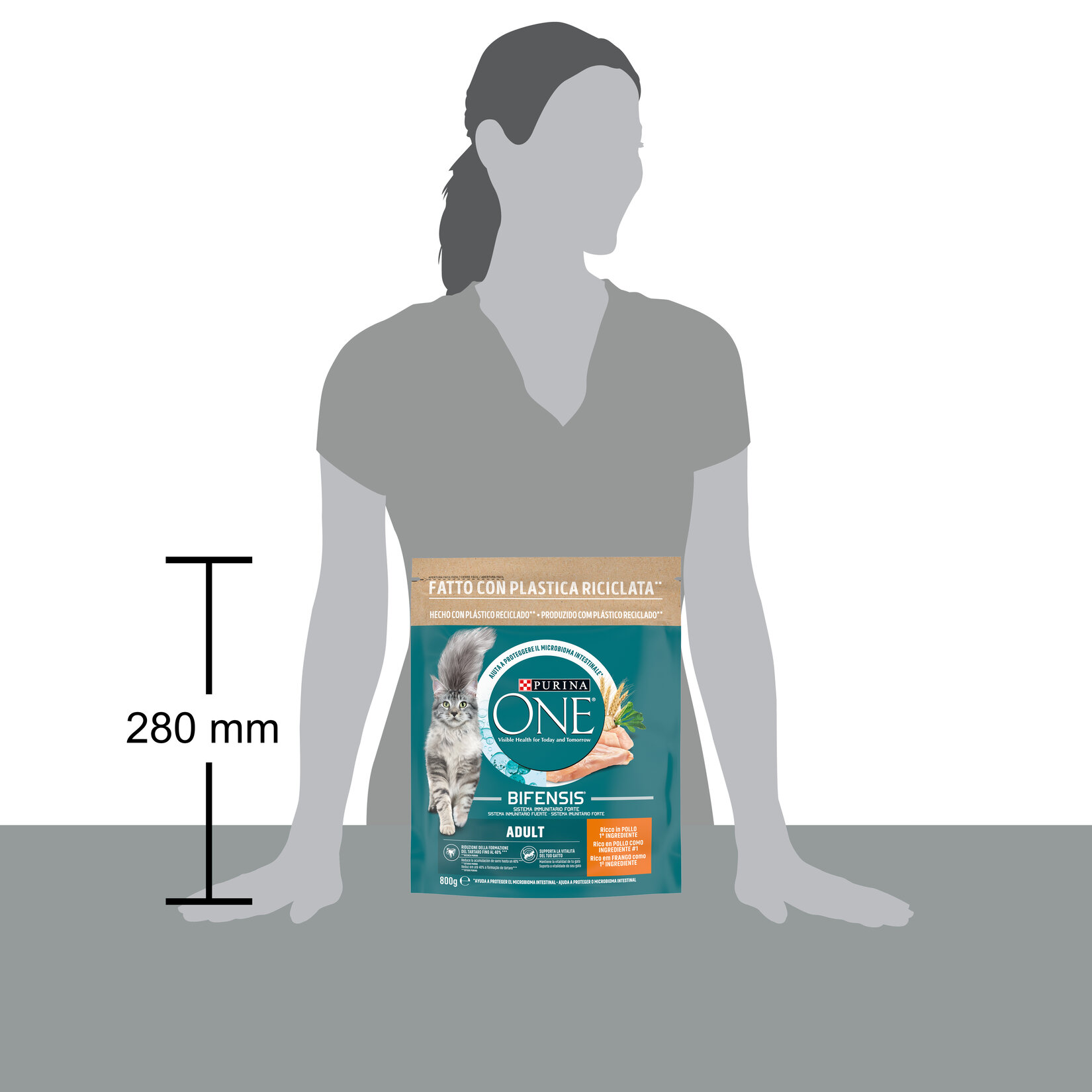 Purina One Tavuklu Yetişkin Kuru Kedi Maması 800 G - Görsel 3