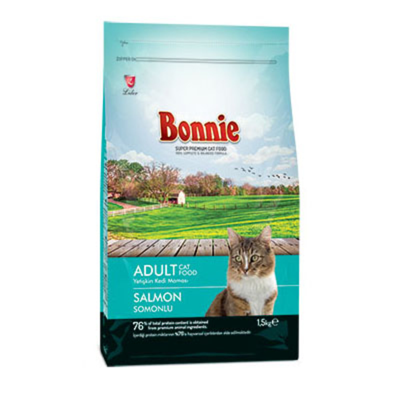Bonnie Adult Kedi Maması Somon 1,5 Kg