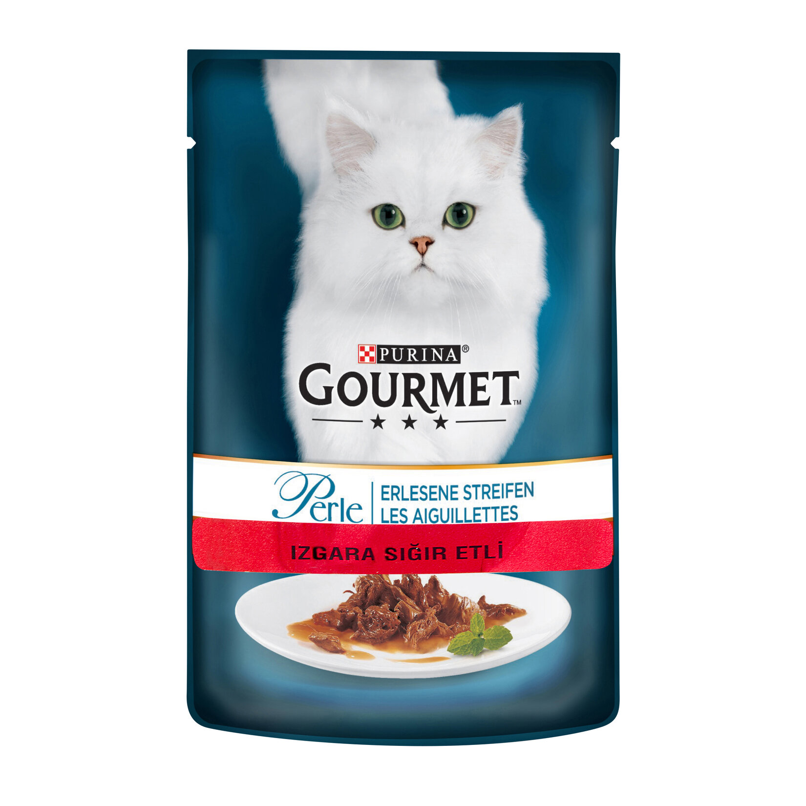 Gourmet Perle Izgara Sığır Etli Yaş Kedi Maması 85 G