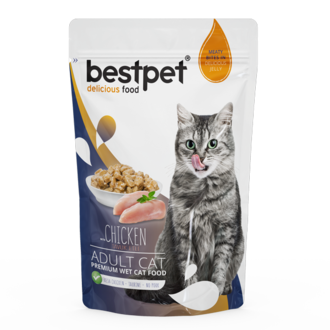 Bestpet Premium Tavuklu Yetişkin Pounch 85 G