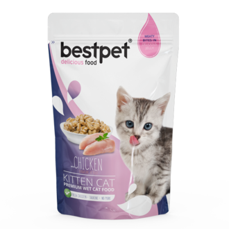 Bestpet Premium Tavuklu Kedi Pouch 85 G