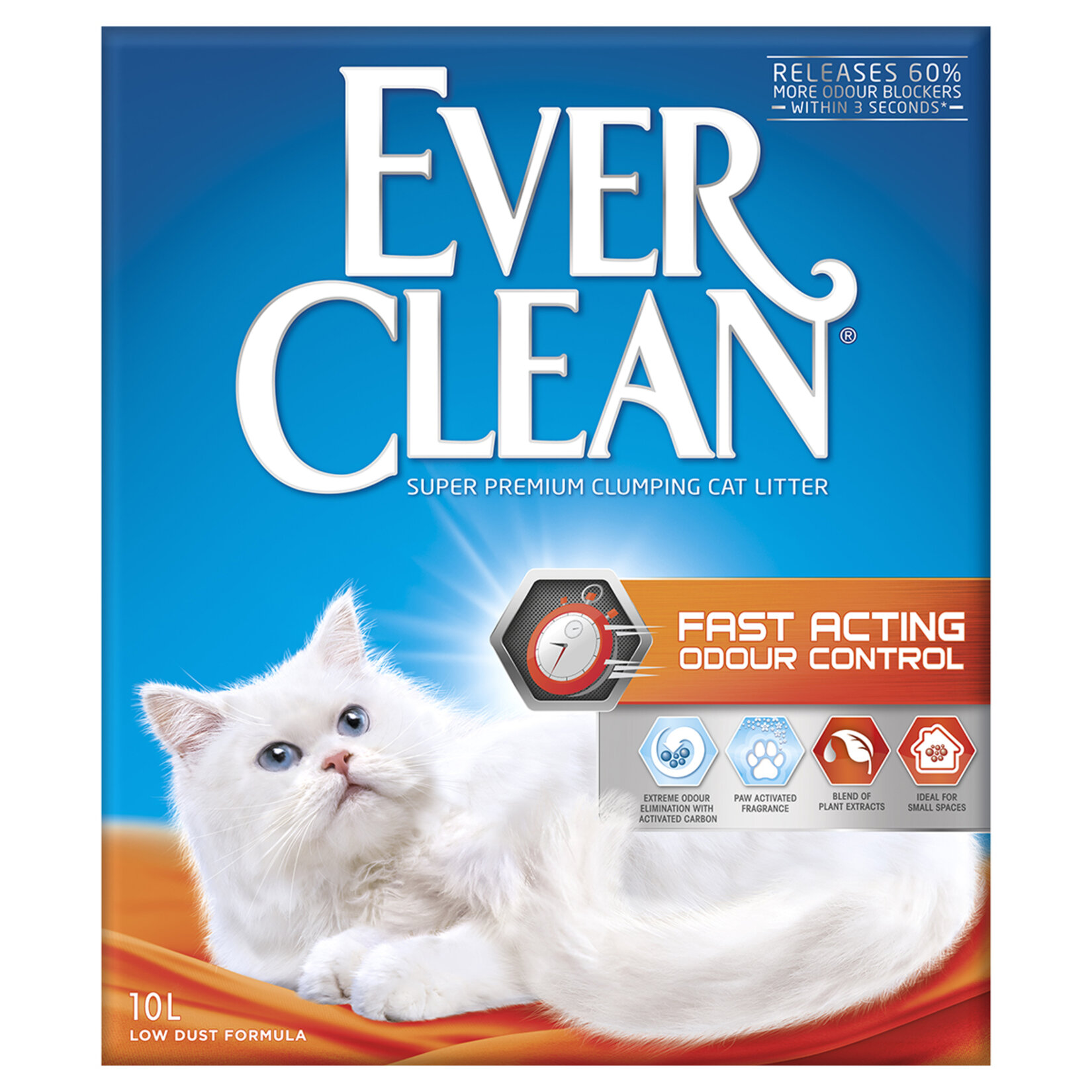 Ever Clean Fast Acting Odour Control Kedi Kumu 10 L - Görsel 1