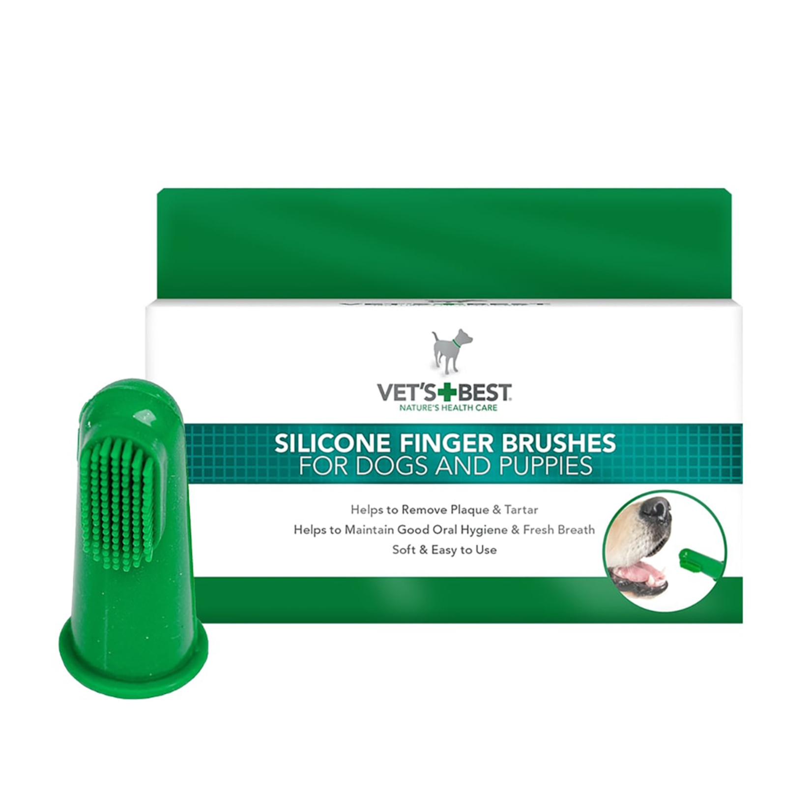 Vet’S Best™ Kedi Ve Köpekler İçin Silikon Başlıklı Parmak Diş Fırçası - Görsel 3