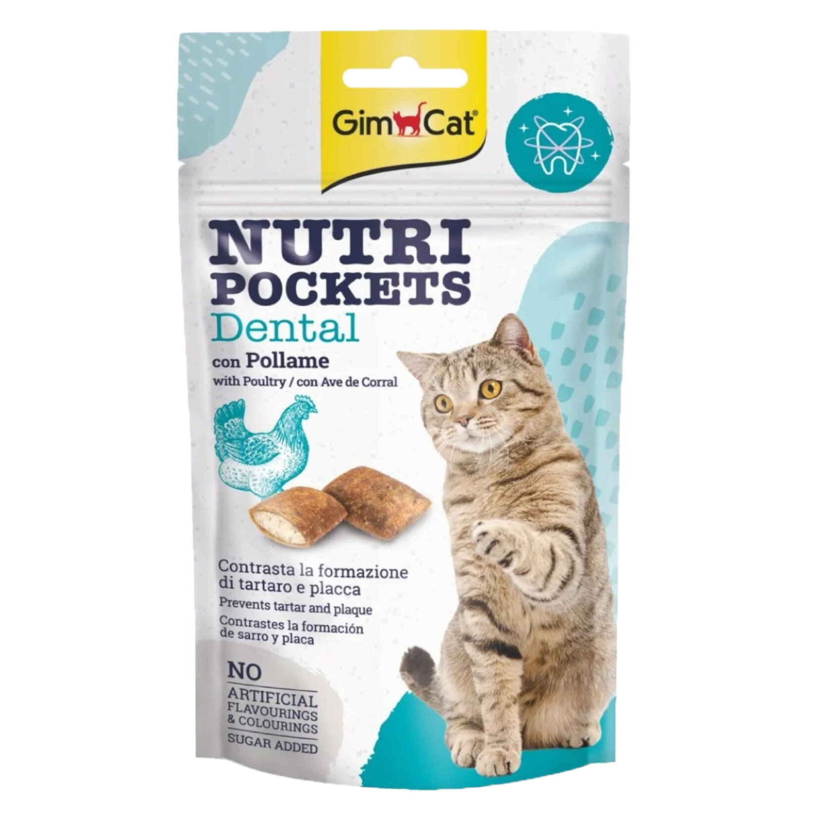 Gimcat Nutri Pockets Kedi Otu & Multivitamin Küçük Ödül Tablet 60 G