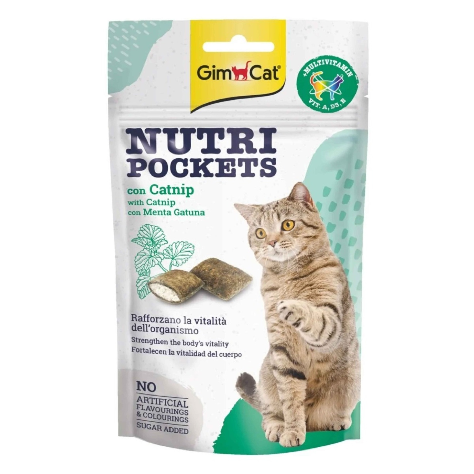 Gimcat Nutri Pockets Kedi Otu & Multivitamin Küçük Ödül Tablet 60 G