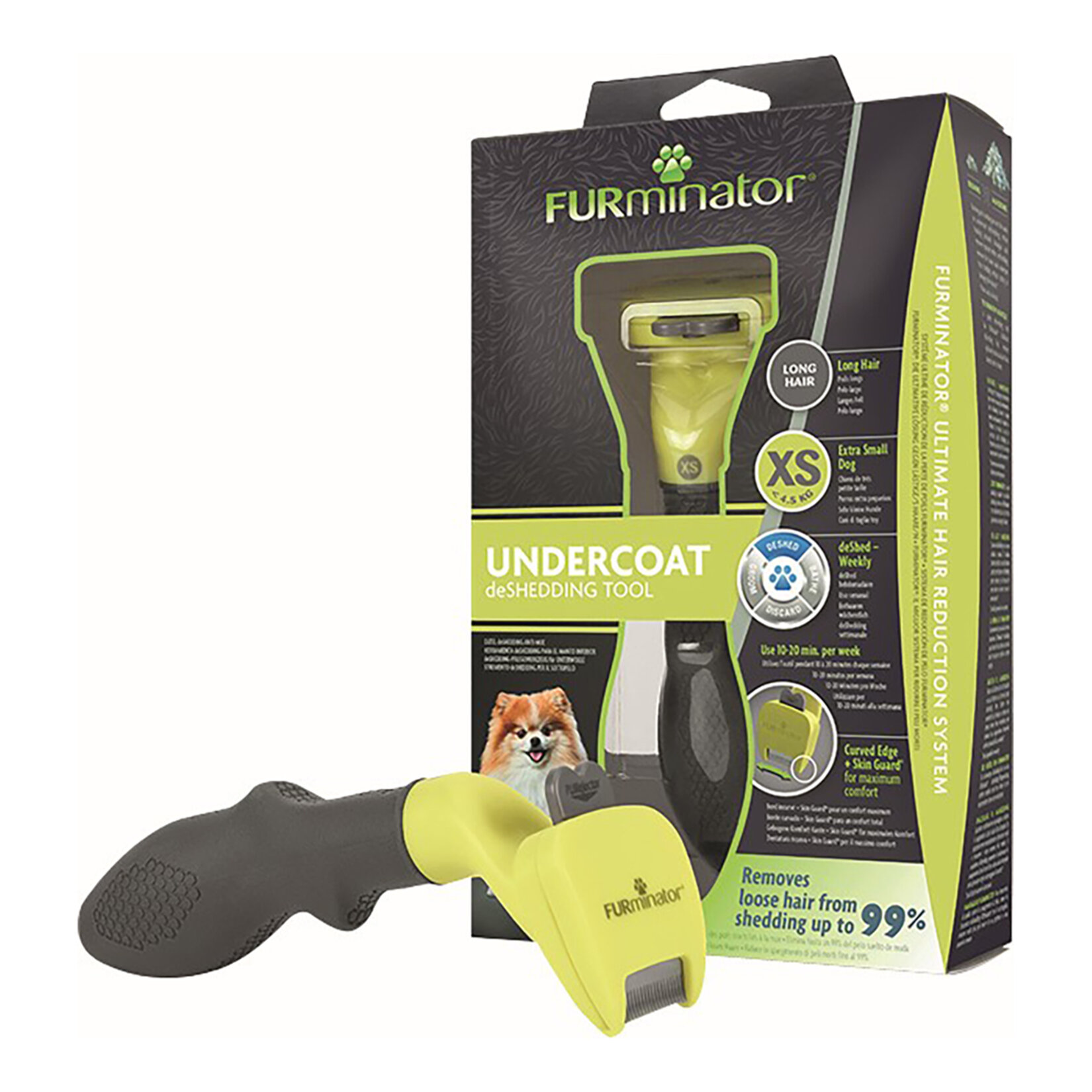 Furminator Köpek Tarağı Uzun Tüylü Küçük Irk XS - Görsel 2