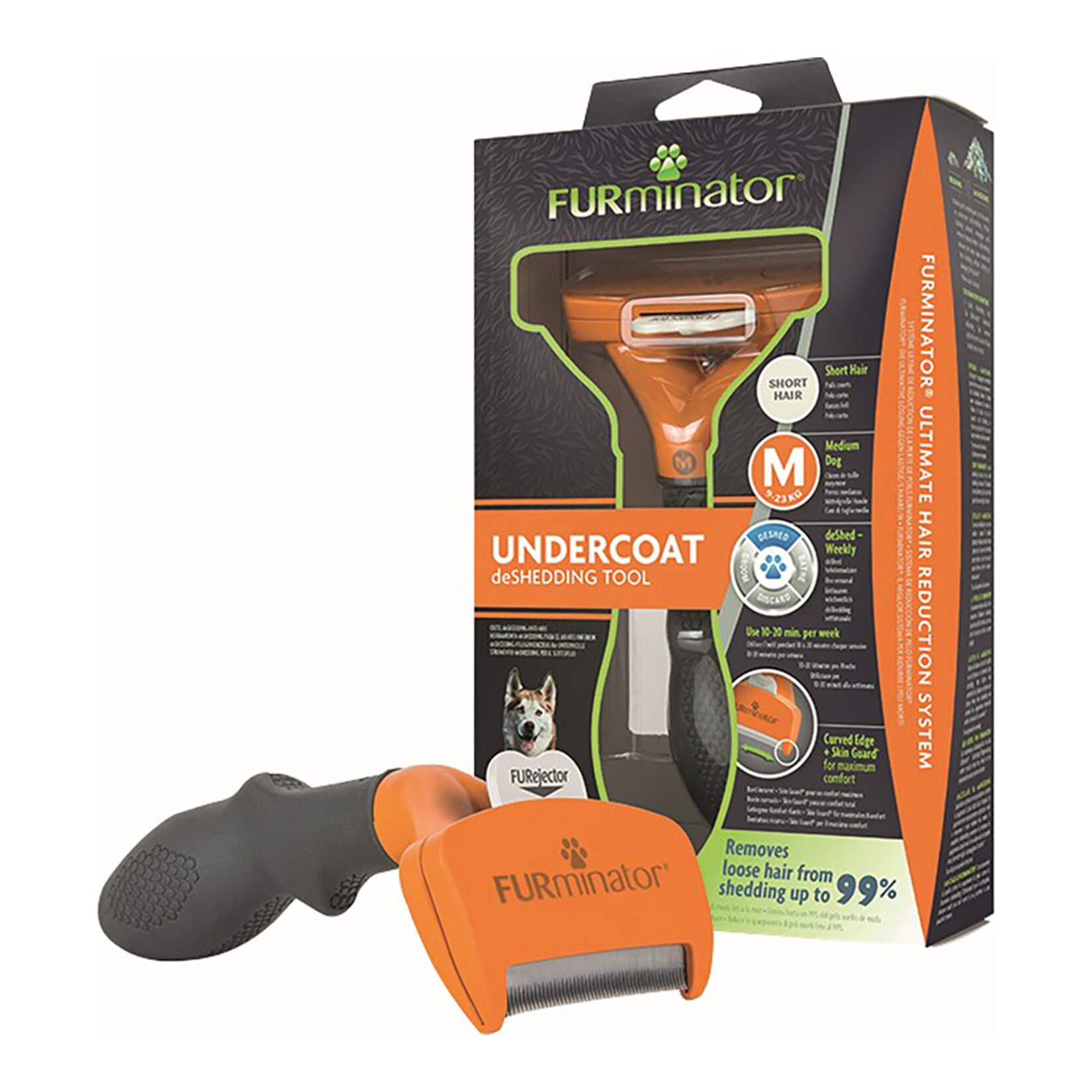 Furminator Köpek Tarağı Kısa Tüylü Orta Irk M - Görsel 2