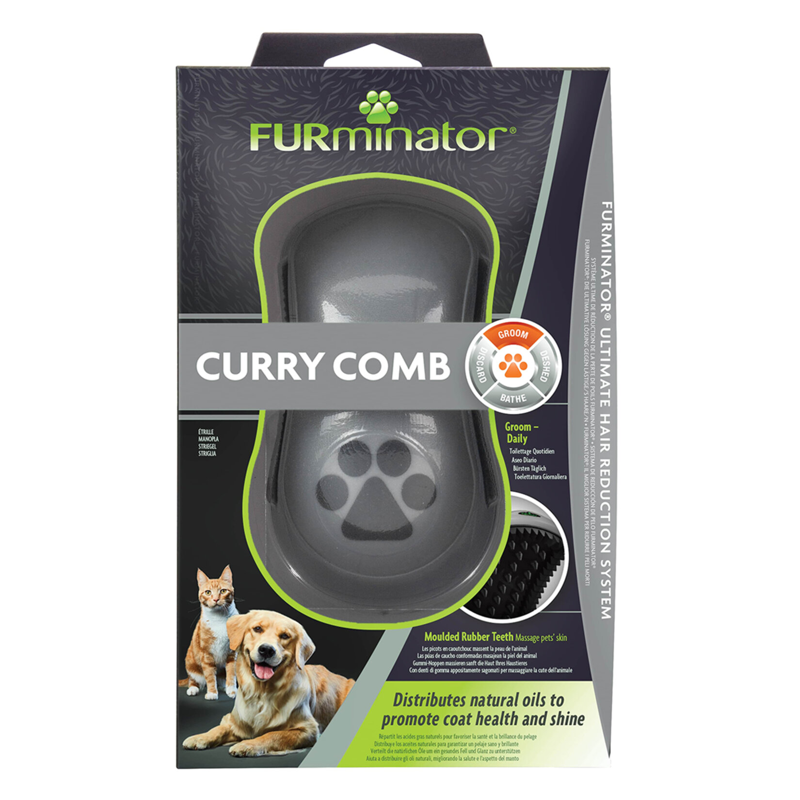 Furminator Curry Kedi-Köpek Masaj Yıkama Fırçası - Görsel 1